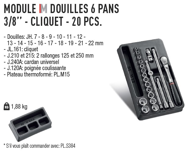 Module freins tambour - MOD.DFT - Facom